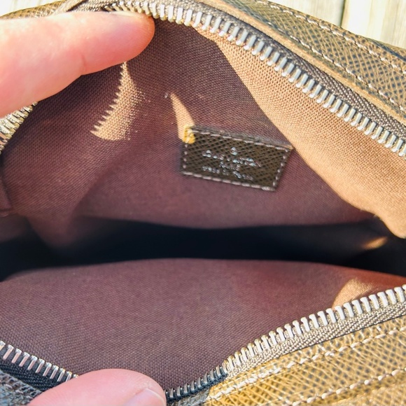 Louis Vuitton Dimitri Leather Shoulder Bag M32468 Brown Authentic Made in France - Picture 14 of 16